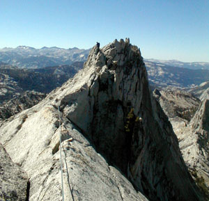 Half way between the start and the summit Matthes Crest