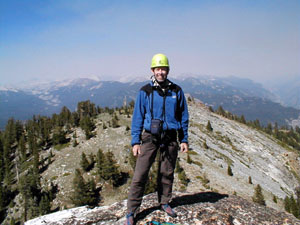 Paul Doherty on the summit of the Obelisk