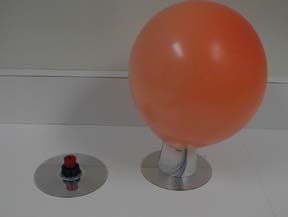 balloon powered frictionless airpuck