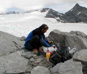 Bivy near Colin Todd hut, Mt. Aspiring