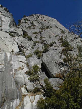 Lunch Ledge route on Washington olumn.