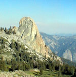 The Obelisk west ridge is the right skyline.