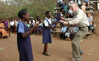 Paul at Tongabezi School