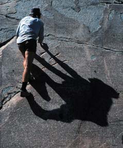 Paul Doherty shadow Tuolumne meadows © 1999