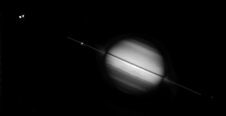 How do you find Saturn through a telescope?