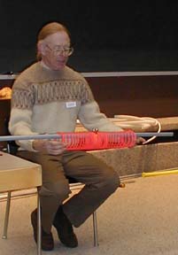 The fundamental frequency of a slinky