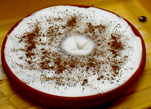 salt covered with spices plus crater