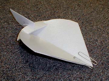 finshed strofoam airplane
