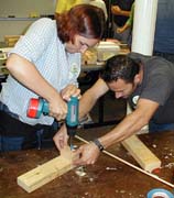 teachers building the coupled pendulums