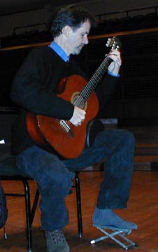 Jamie Bell playing classical Guitar at Davies Hall