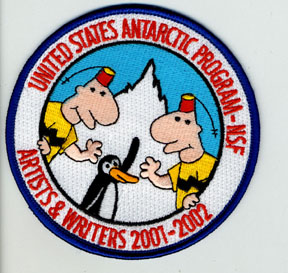The Antarctic artists and writers patch for 2001-2002