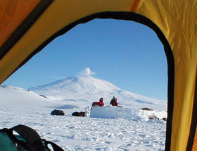 Erebus plume tent door.