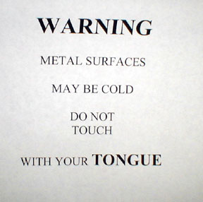 tongue warning