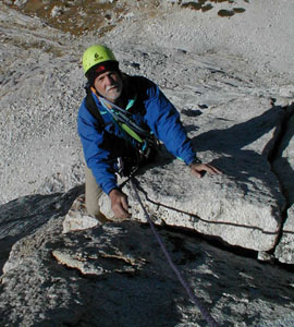 Paul Mrgan midway up conness west rdge