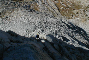 looking down at te lower pitches on Conness