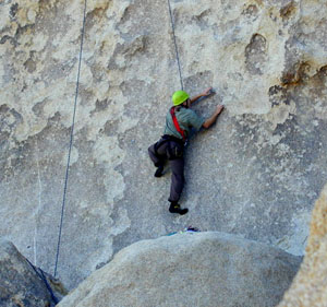 Paul Doherty opropes Freckle Face 5.11a