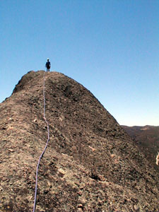 Machette Ridge crest a athway n the sky