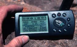 GPS reading on the north summit.