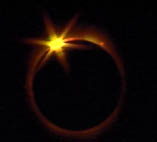 Diamond Ring before totality in Zambia 2001