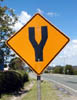 Australian tuning fork warning sign