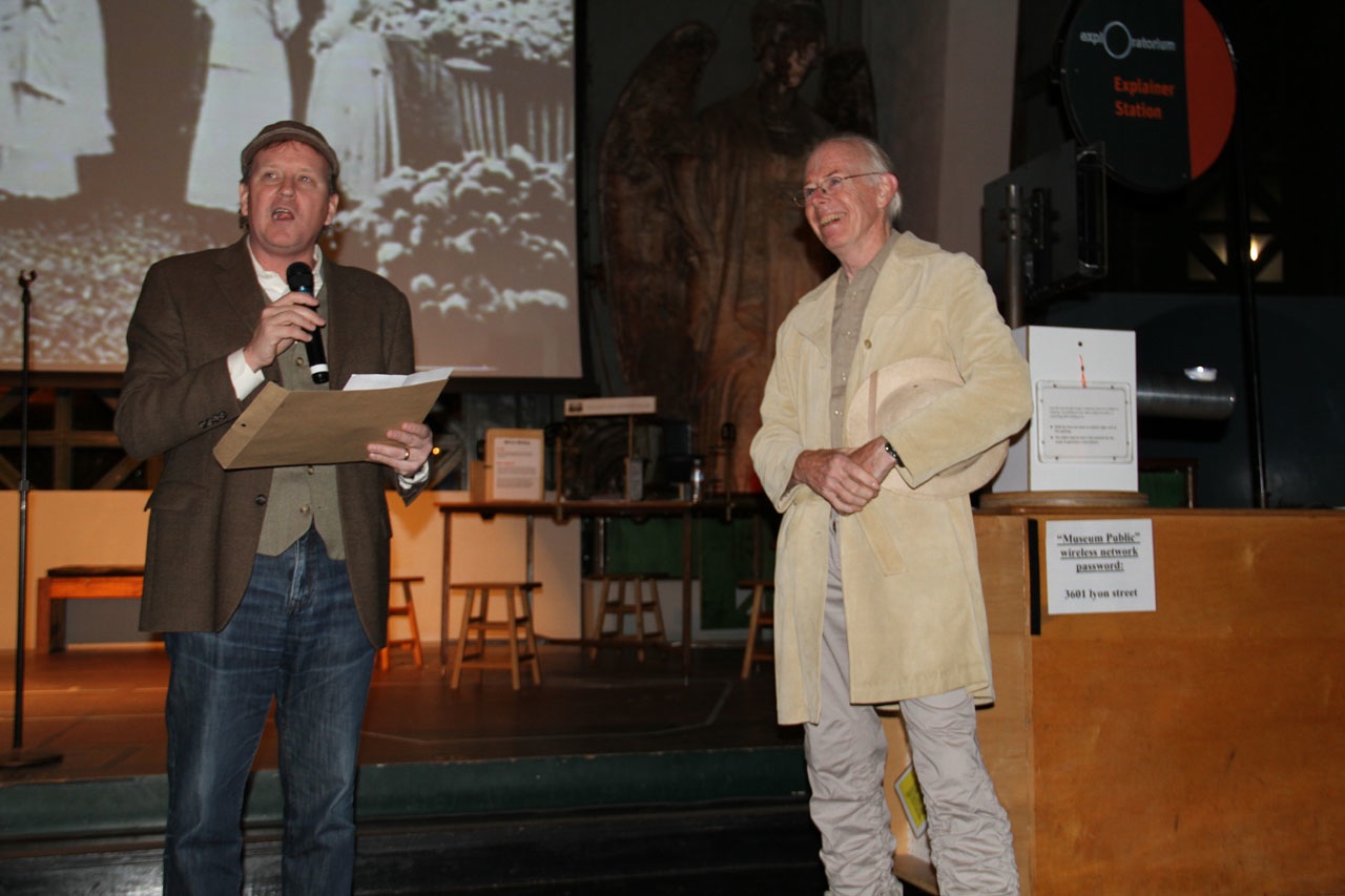 Paul Doherty receives the Brownlee Innovator award for 2012 from the Exploratorium.