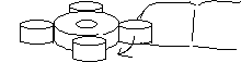 drawing of electric current model