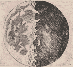moon by Galileo